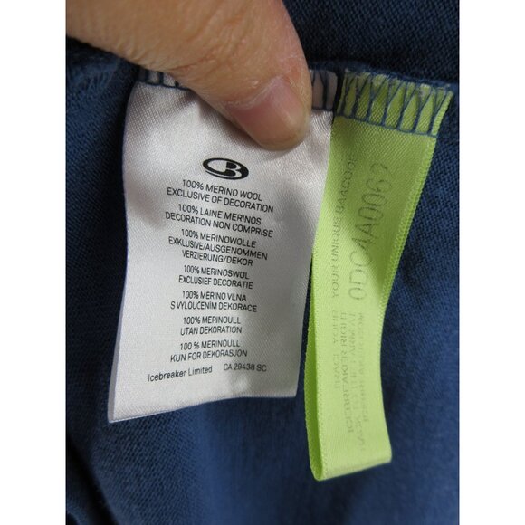 Icebreaker Sweater Large Bodyfit 260 Merino Wool 1/4 Zip Pullover - Picture 12 of 13